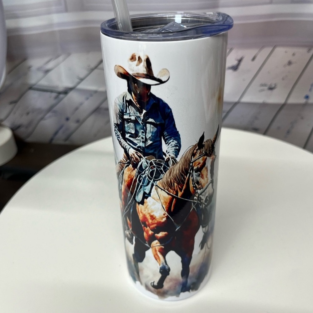 Handmade Cowboy On A Horse .NWOT